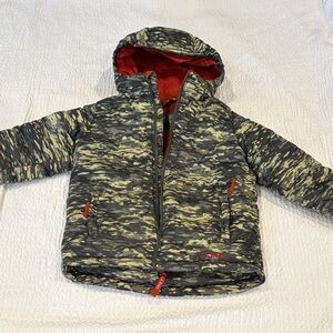 L.L. Bean Kids Camouflage Down Filled Puffer Jacket